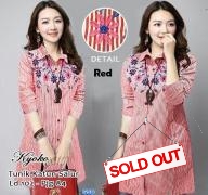 Tunik salur Bordir red