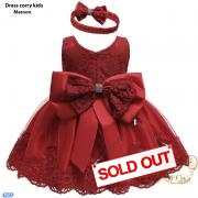 Dress corry kids maroon