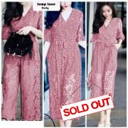 Jumpsuit lace dusty