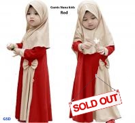 Gamis Nana Kids red