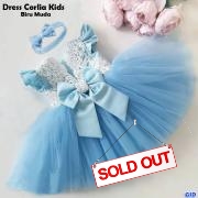 Dress Kids Corlia biru muda