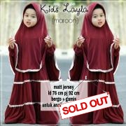 Kids layla maroon-hijab lala kids