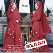 Novi syari kids maroon