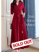 Dress rania maroon
