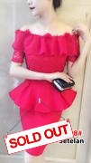 Setelan import 1808 merah