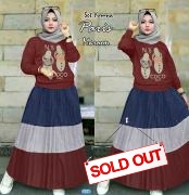 Set Yumna paris maroon