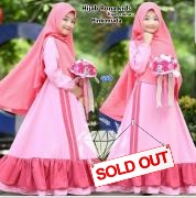 Hijab Rona kids pink muda-hijab raina