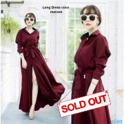 Long dress coco maroon