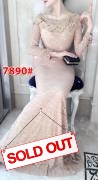 Longdress import 7890 coklat