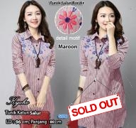 Tunik Salur Bordir maroon