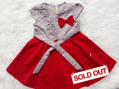 Dress anak 1321 Abu
