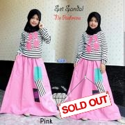 Set sandal kids pink