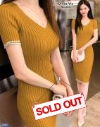Dress vio mustard