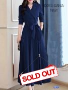 Dress Rania navy
