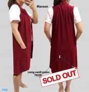 Long cardi polos 7039 maroon