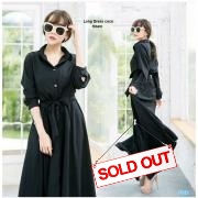 Long dress coco hitam