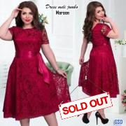Dress Jumbo Meli maroon