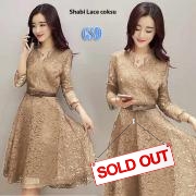 Dress shabi lace coksu