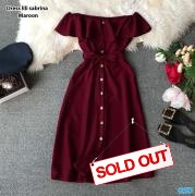 Dress lili sabrina maroon