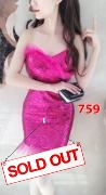 Dress import 759 pink
