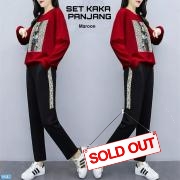 Set Kaka Panjang maroon