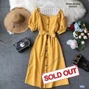 Dress zamira mustard