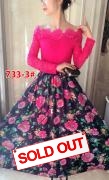 Longdress import 733-3 pink