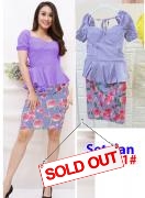 Setelan import 9910-1 ungu