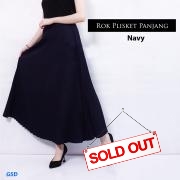 Rok kulot prisket navy