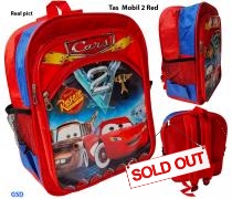 tas ransel anak tk mobil2 RED
