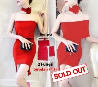 Setelan import 713 red