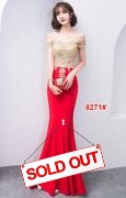 Longdress import 8271 merah
