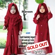 Syari syahira kids maroon