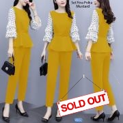 Set Fina Polka Mustard