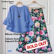 Setelan Agnes blue-st agmo
