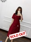 Dress Scarlet Maroon