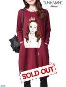 Tunik Viane maroon