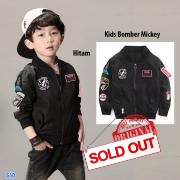 Kids Bomber mickey hitam