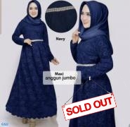 Maxi anggun jumbo navy