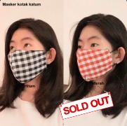 Masker kotak katun