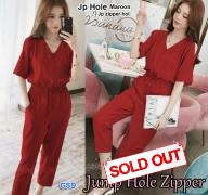Jp hole maroon-jp zipper hol