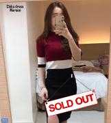 Chika dress maroon