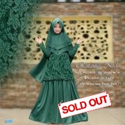 Rafania Kids hijau tua-syari raffa kids