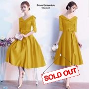 Dress esmeralda mustard