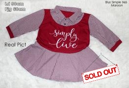 Blus simply 945 maroon