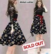 Dress magna melati coklat