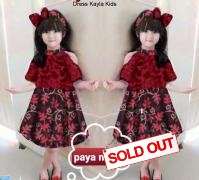 Dress Kayla kids maroon