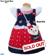 Dress Sweet Bear red