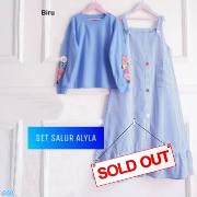 Set Alyla 2in1 Kids biru