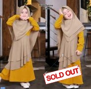 Hijab sakina mustard
